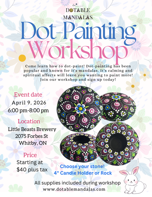 Whitby-Hoppy Dots & Spring Bloom Dot-Painting Workshop