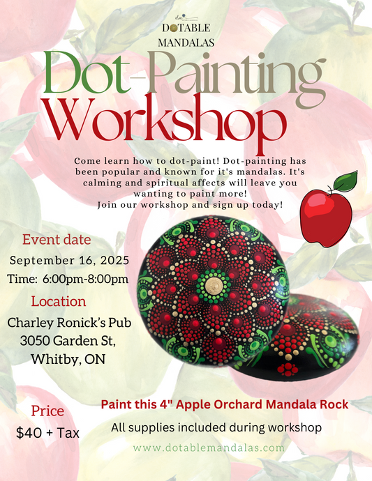 Whitby-4" Apple Orchard Rock Dot-Painting Workshop