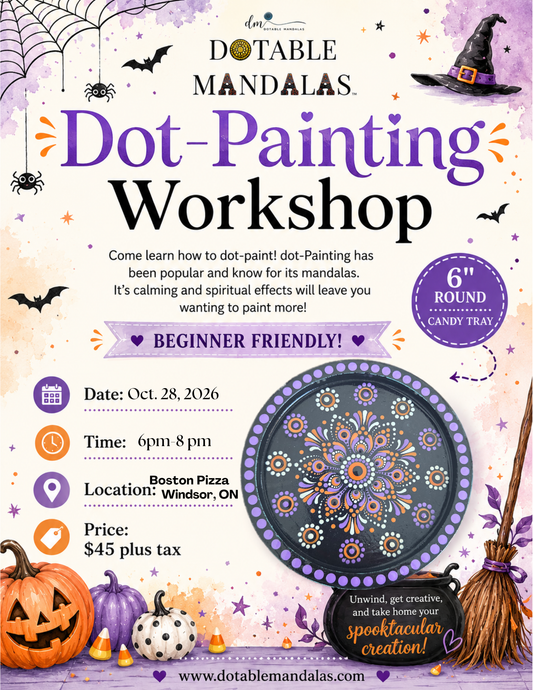 Windsor-Candy Tray Dot-Painting Mandala Workshop