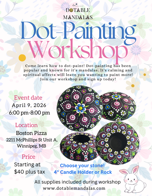 Winnipeg N-Hoppy Dots & Spring Bloom Dot-Painting Workshop