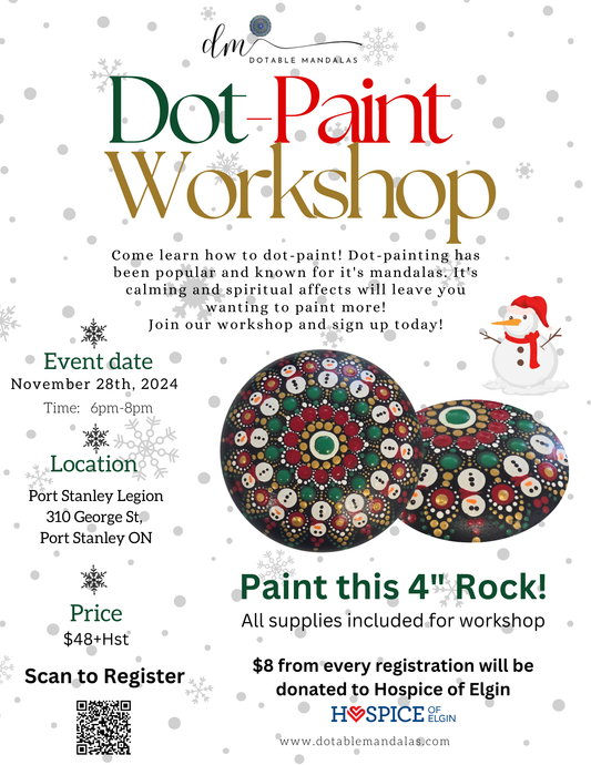 Port Stanley Legion - 4" Snowman Dot-Painting Workshop for a Cause