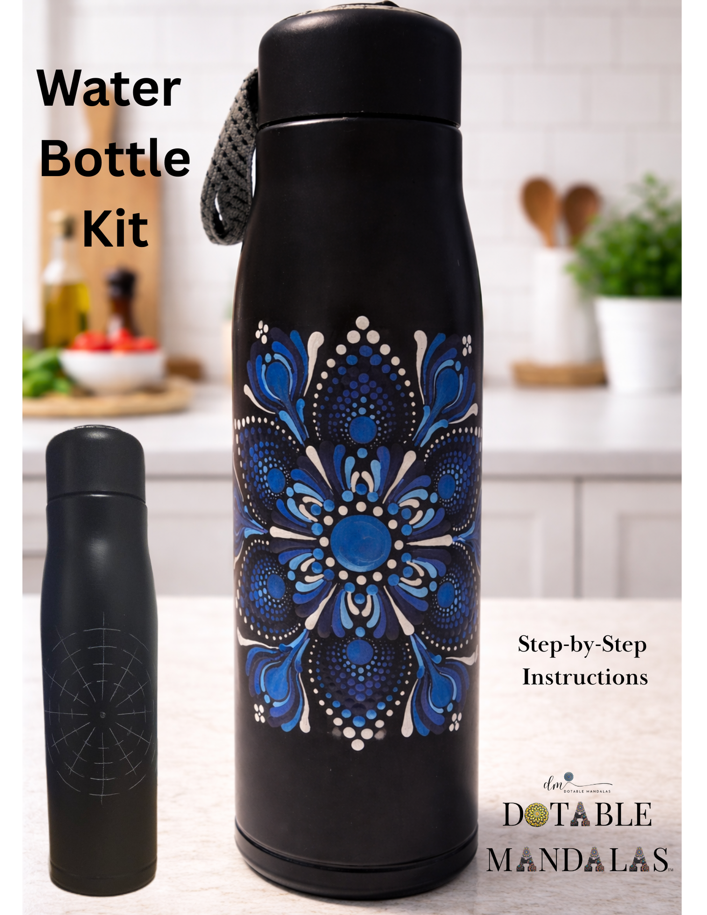 17 oz Dot-Painting Water Bottle Kit